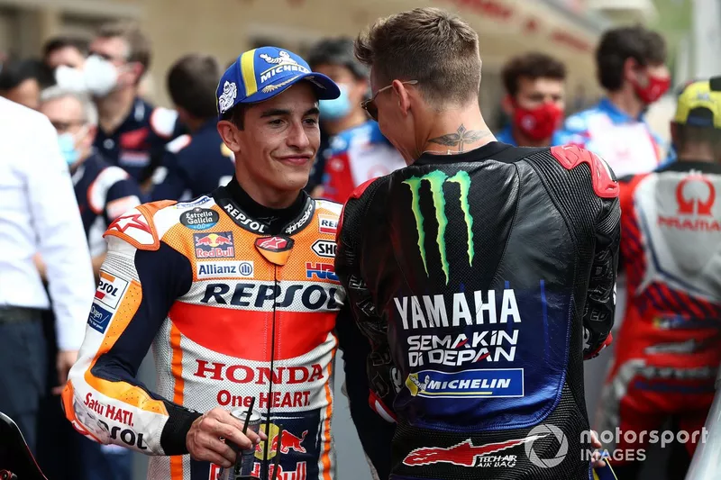 Marc Marquez, Repsol Honda Team, Fabio Quartararo, Yamaha Factory Racing