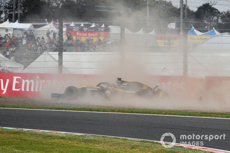 Авария: Нико Хюлькенберг, Renault Sport F1 Team RS18