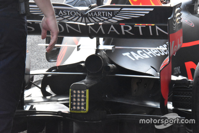 Red Bull Racing RB14 rear wing detail