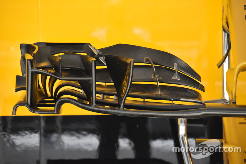 Renault Sport F1 Team RS17 detalle de ala delantera