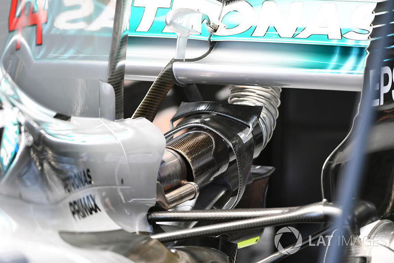 Mercedes-Benz F1 W08  rear wing detail