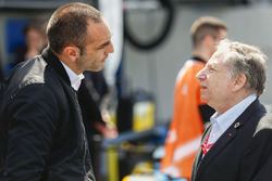 Cyril Abiteboul and FIA President Jean Todt