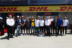 Fernando Alonso, McLaren, gathers ahead of his 300th Grand Prix with Ross Brawn, Managing Director o