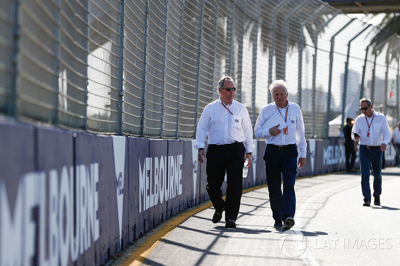 Track walk with Charlie Whiting, FIA Race Director