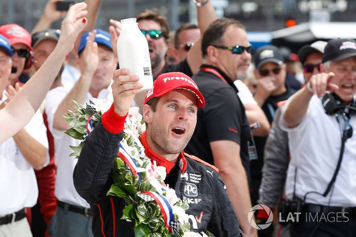 Ganador de la carrera Will Power, Team Penske Chevrolet