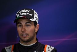 Sergio Perez, Sahara Force India F1 en la Conferencia de prensa FIA