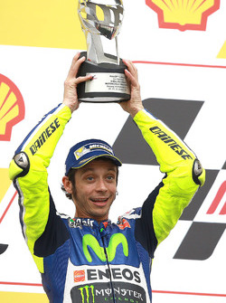 Podium: second place Valentino Rossi, Yamaha Factory Racing