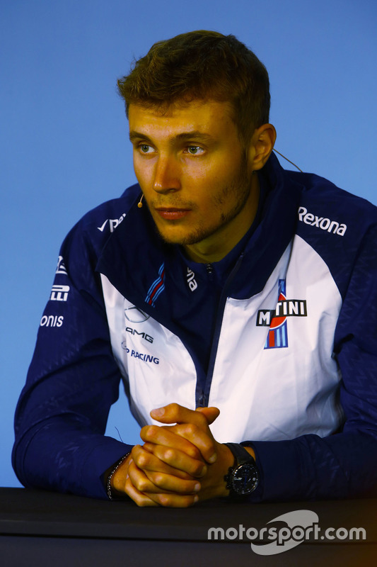 Sergey Sirotkin, Williams Racing, in the Thursday press conference