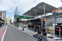 Red Bull Racing pit lane gantry