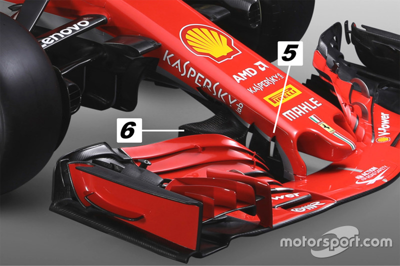 Ferrari SF71H nose detail