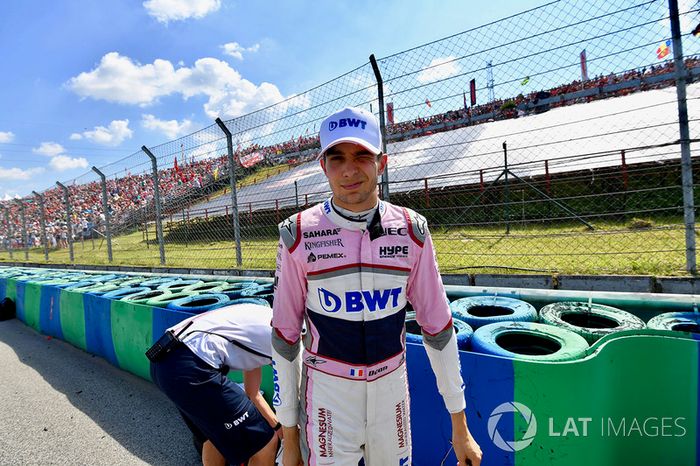 Esteban Ocon, Force India F1 en la parrilla