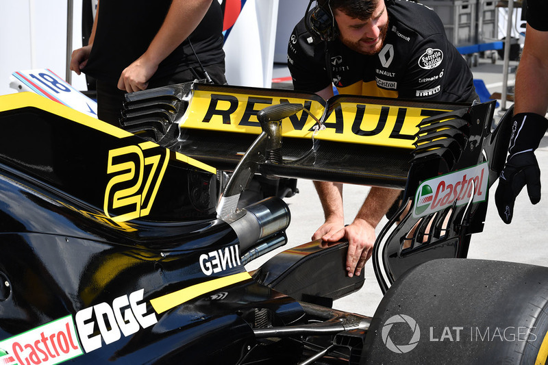 Sayap belakang Renault Sport F1 Team R.S. 18