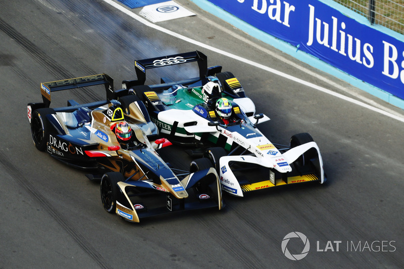 Jean-Eric Vergne, Techeetah, Renault Z.E. 17, battles with Lucas Di Grassi, Audi Sport ABT Schaeffler, Audi e-tron FE04