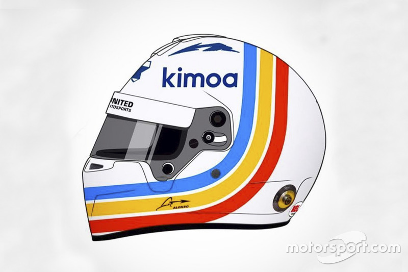 Casque spécial de Fernando Alonso pour les 24 Heures de Daytona
