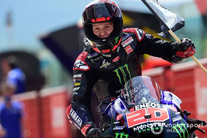 Podio: segundo lugar Fabio Quartararo, Yamaha Factory Racing
