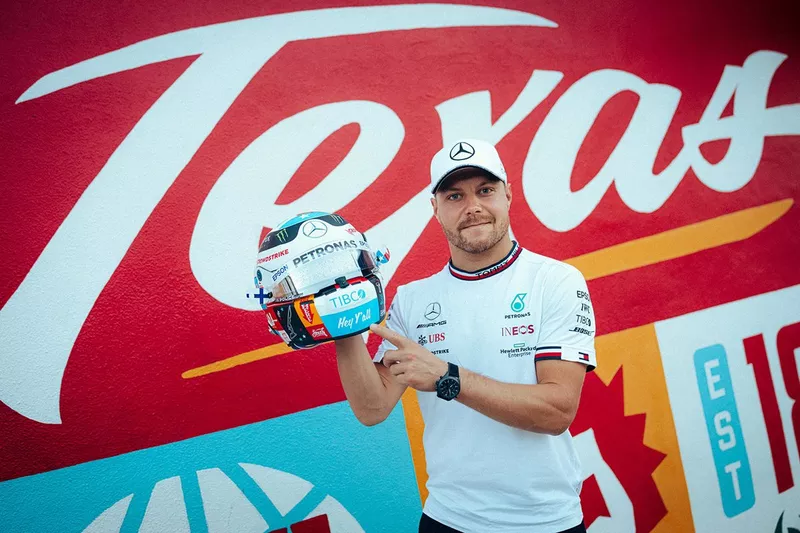 Valtteri Bottas, Mercedes avec son casque