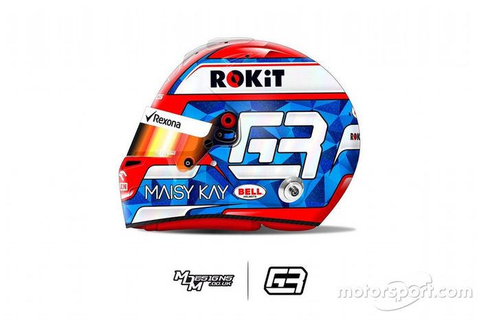 Casco de George Russell, Williams Racing