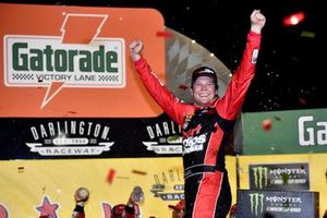 Race winner Erik Jones, Joe Gibbs Racing, Toyota Camry