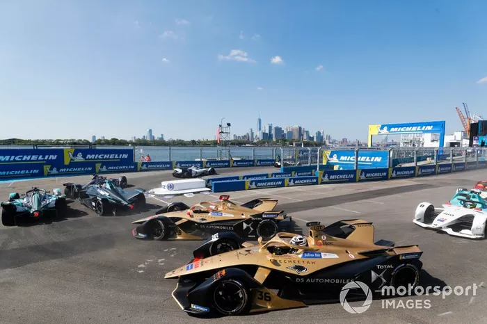 Jean-Eric Vergne, DS TECHEETAH, DS E-Tense FE19, Andre Lotterer, DS TECHEETAH, DS E-Tense FE19, Tom Dillmann, NIO Formula E, NIO Sport 004 