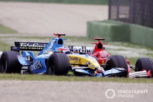Fernando Alonso, Renault R25, Michael Schumacher, Ferrari F2005