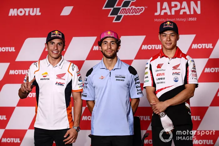 Marc Márquez, Repsol Honda Team, Enea Bastianini, Gresini Racing, Takaaki Nakagami, Team LCR Honda