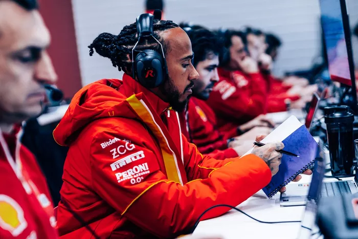 Lewis Hamilton, Test Ferrari Barcelona