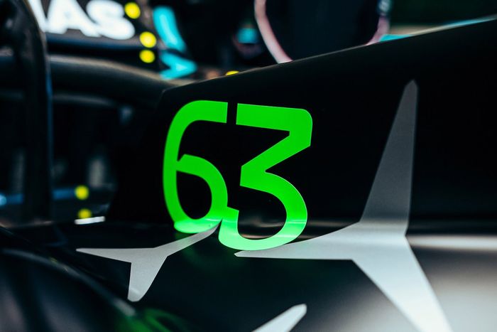 George Russell, Mercedes W14, detalle