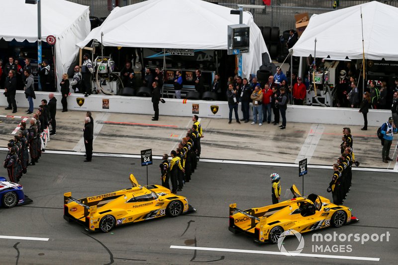 Pre-Race, #84 JDC-Miller Motorsports Cadillac DPi, DPi: Simon Trummer, Stephen Simpson, Chris Miller, Juan Piedrahita, #85 JDC-Miller Motorsports Cadillac DPi, DPi: Misha Goikhberg, Tristan Vautier, Devlin DeFrancesco, Rubens Barrichello