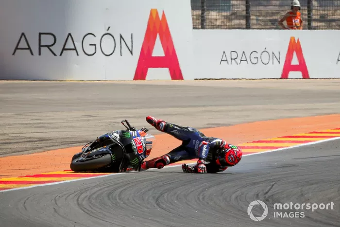 Fabio Quartararo, chute Yamaha Factory Racing