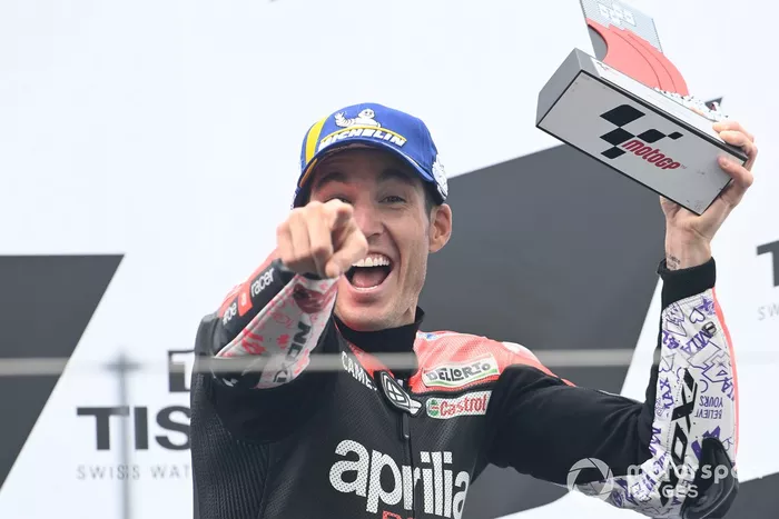 Podio: tercer lugar Aleix Espargaró, Aprilia Racing Team