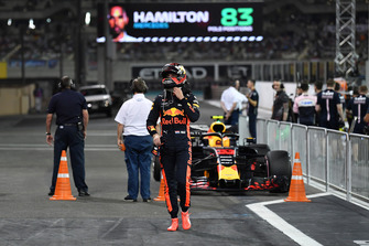 Max Verstappen, Red Bull Racing dans le Parc Fermé