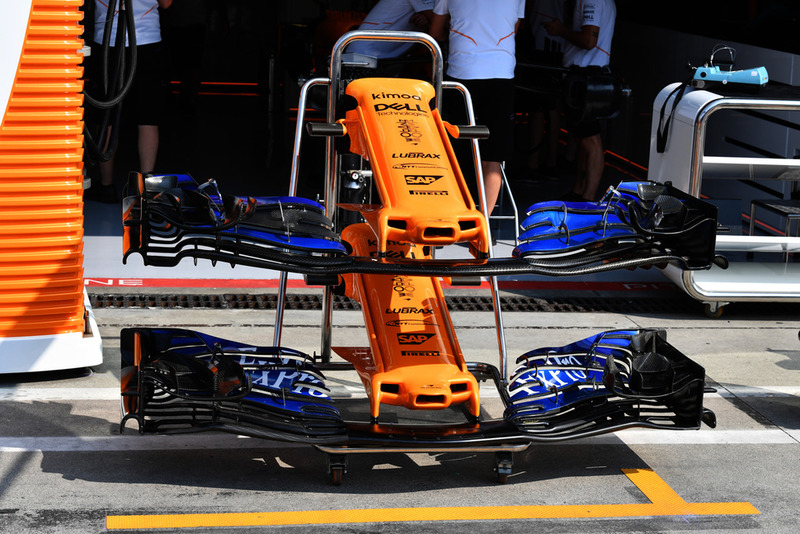 Варианты переднего крыла McLaren MCL33