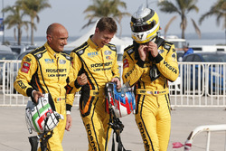 Nicky Catsburg, LADA Sport Rosneft, Lada Vesta, Hugo Valente, LADA Sport Rosneft, Lada Vesta, Gabriele Tarquini, LADA Sport Rosneft, Lada Vesta après MAC3.