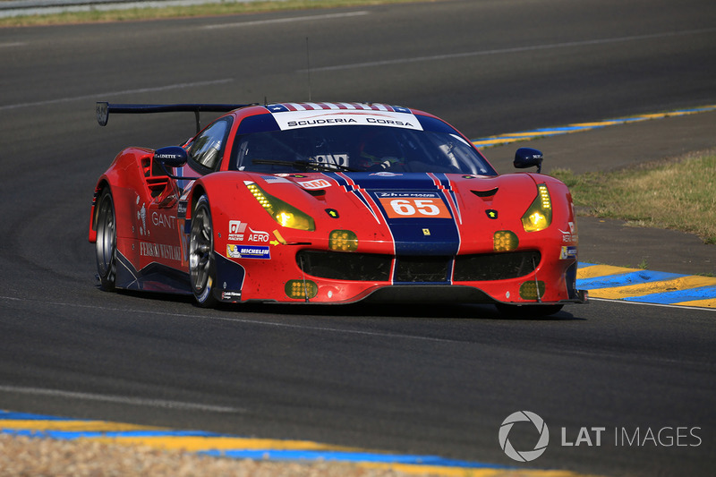 #65 Scuderia Corsa Ferrari 488 GTE: Christina Nielsen, Alessandro Balzan, Bret Curtis