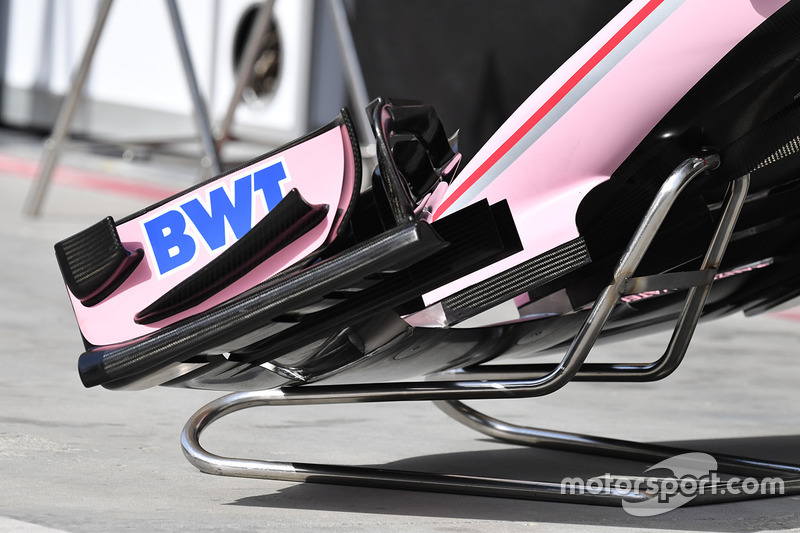 Force India VJM10 detalle de ala delantera