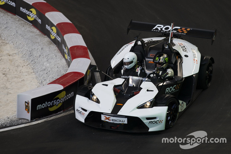 Petter Solberg, driving the KTM X-Bow Comp R