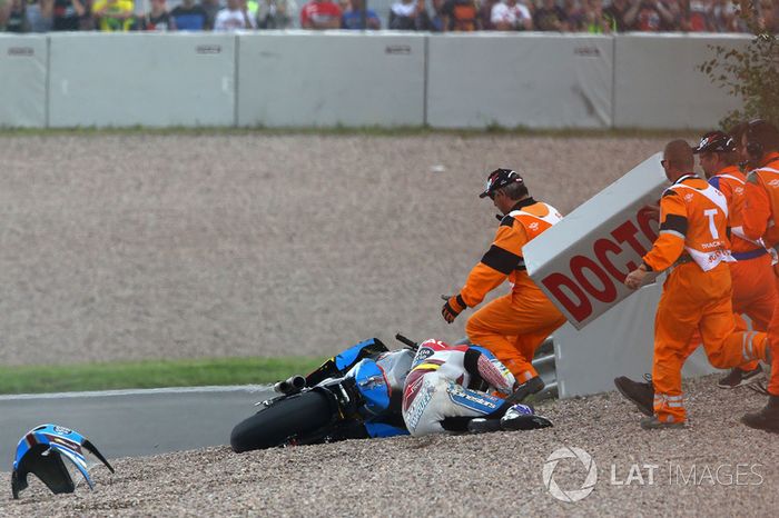 Alex Marquez, Marc VDS, caída