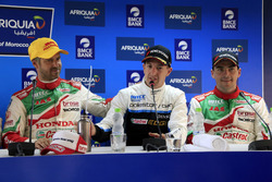 Tiago Monteiro, Honda Racing Team JAS, Honda Civic WTCC, Nestor Girolami, Polestar Cyan Racing, Volvo S60 Polestar TC1, Norbert Michelisz, Honda Racing Team JAS, Honda Civic WTCC at the Press Conference