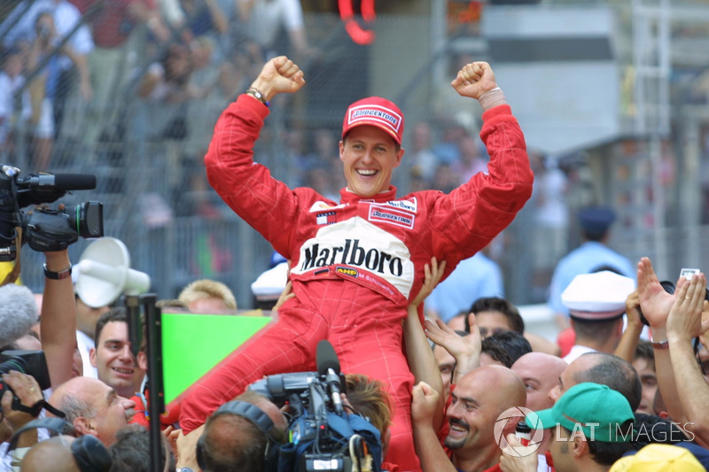 Race winner Michael Schumacher, Ferrari F2001