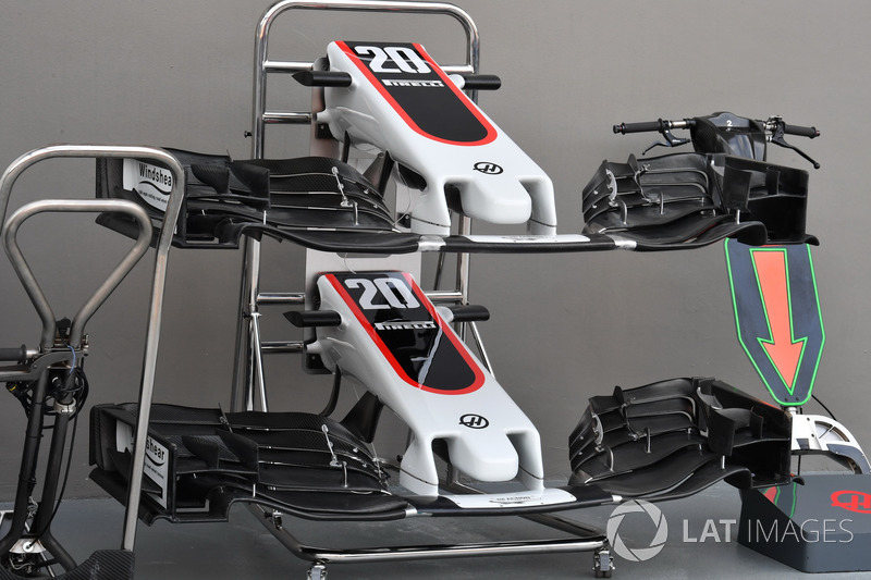 Haas F1 Team VF-17 nose and front wings