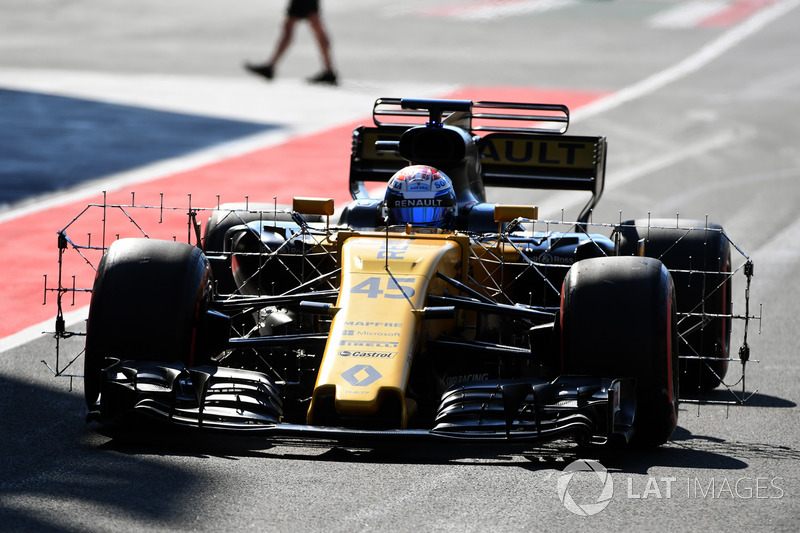 Des capteurs aérodynamiques sur la Renault R.S.17 de Nicholas Latifi