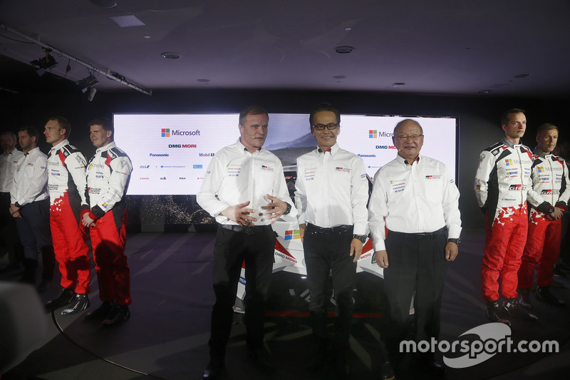 Томми Мякинен, и Акио Тойода, Toyota GAZOO Racing, Toyota Yaris WRC