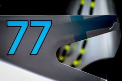 The engine cover fin detail of Valtteri Bottas, Mercedes-Benz F1 W08
