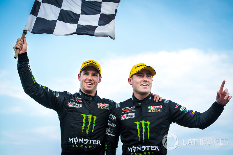 Race winners Cameron Waters, Prodrive Racing Australia Ford, Richie Stanaway, Prodrive Racing Austra