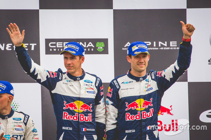 Podium: tercero Sébastien Ogier, Julien Ingrassia, Ford Fiesta WRC, M-Sport