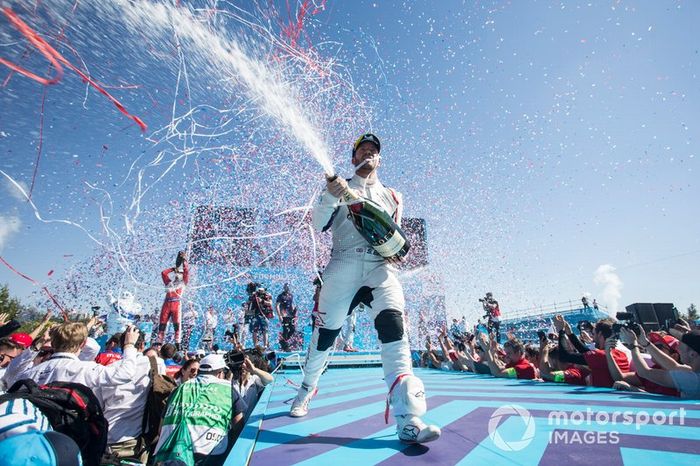 Ganador, Sam Bird, Envision Virgin Racing celebra