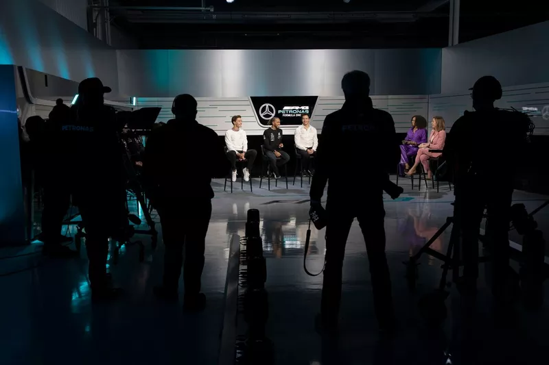 George Russell, Lewis Hamilton, Mercedes, Toto Wolff, Team Principal e CEO, Mercedes AMG