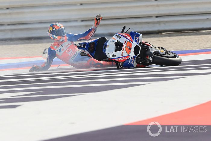 Jack Miller, Pramac Racing crash