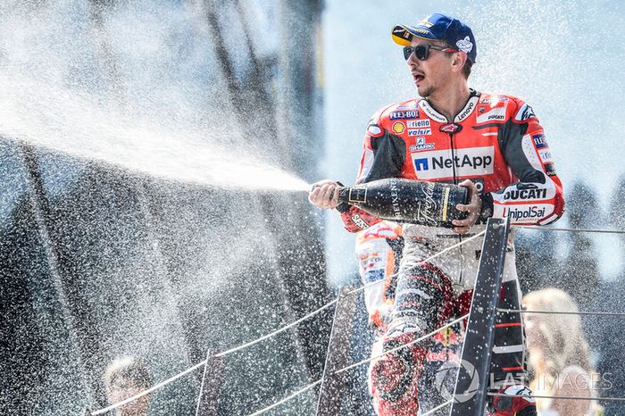 Ganador de la carrera Jorge Lorenzo, Ducati Team