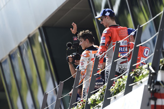 Podium: 1. Jorge Lorenzo, 2. Marc Marquez, 3. Andrea Dovizioso